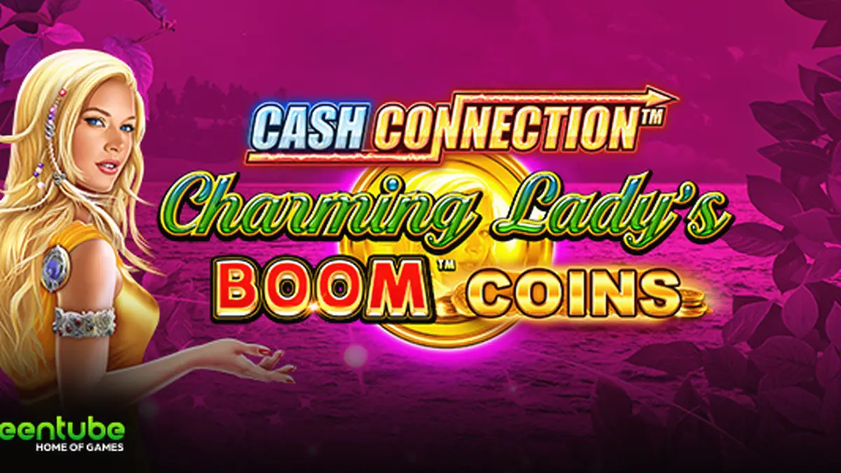 Cash Connection Charming Lady’s Boom Coins slot machine interface